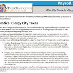 Payroll: Ohio City Taxes for Clergy