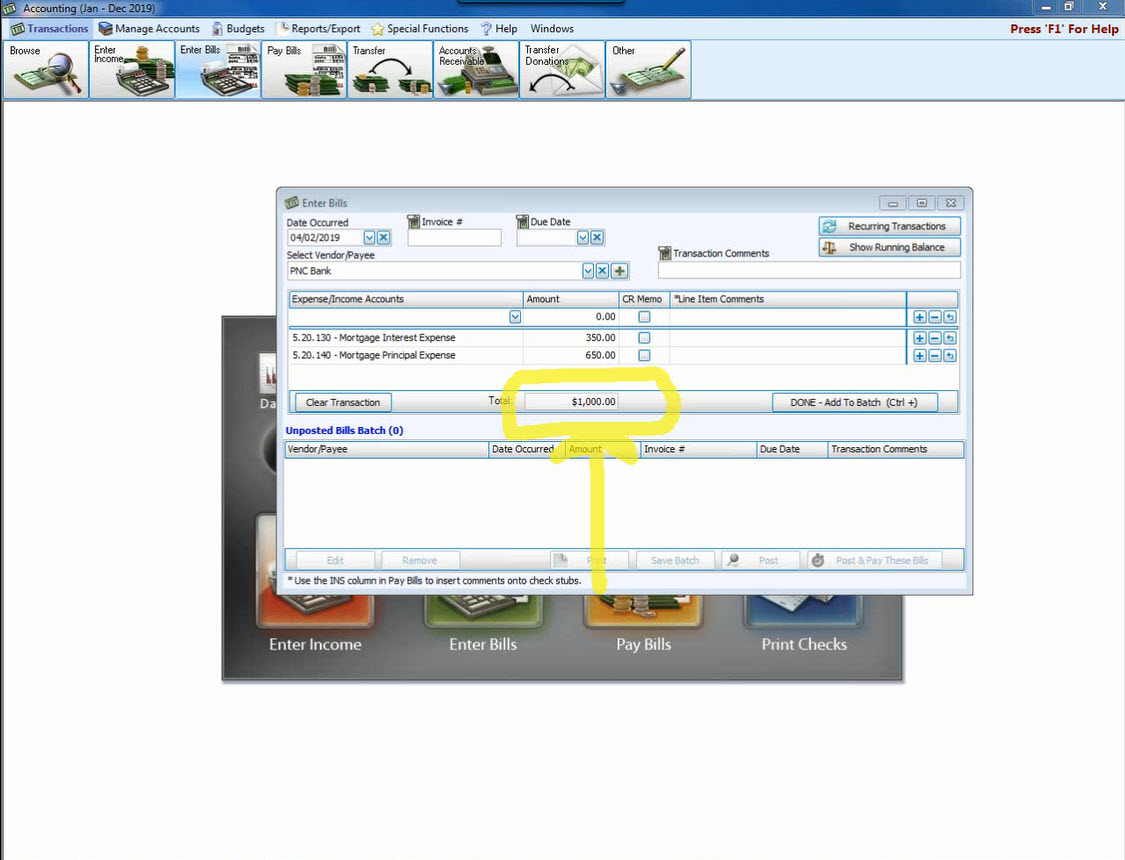 Accounting: Loans or Mortgages (v26 & Newer)