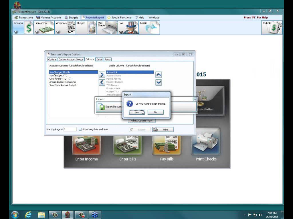 Payroll & Accounting: Exporting Reports (v26 and Newer)