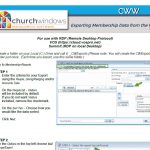 CW Web: Exporting Membership Data (RDI, Summit Hosting, & Kloud9)