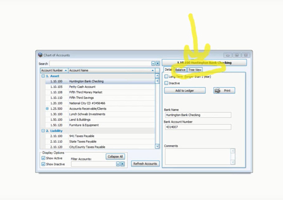 Accounting: Adding, Deleting, and Editing Accounts (v25 & Newer)
