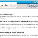 Accounting: Changing Banks using the Donations Module (v20 & Newer)