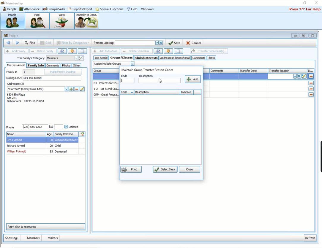 Membership: Assigning Groups/Classes & Skills/Interests (v20 & Newer)