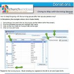 Donations: Giving to Stay with Surviving Spouse (v20 & Newer)