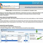 Donations: Emailing Donation Statements (v22 & Newer)