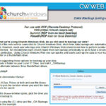 CW Web: Creating a Backup (Using Citrix or RDWeb/RDP)