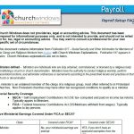 Payroll: Setup FAQs