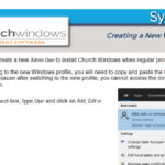 System: Creating a New Microsoft Windows™ Profile