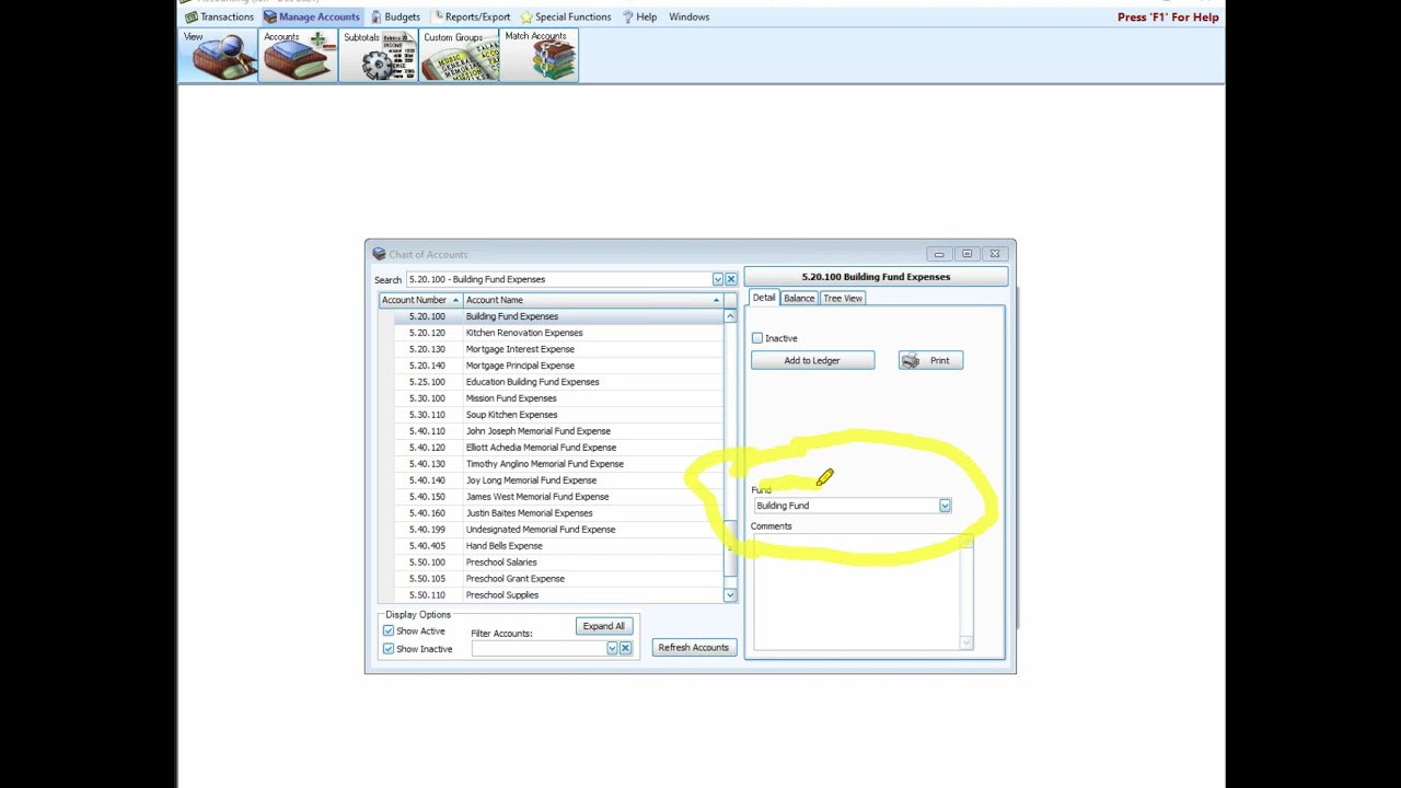 Accounting: Change Account Number Structure (v22 and Newer)