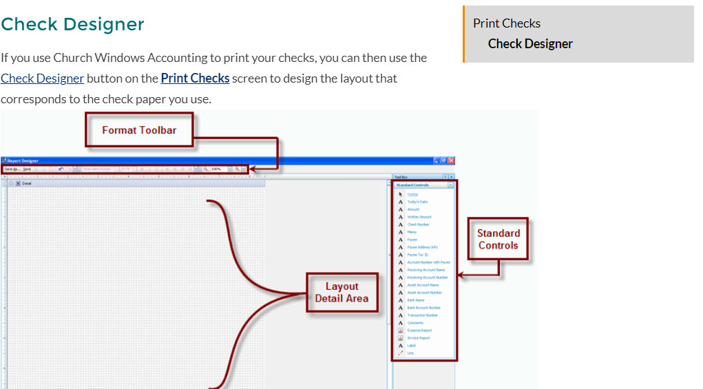 Payroll: Check Designer Help