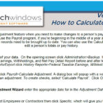 Payroll: How to Calculate an Adjustment