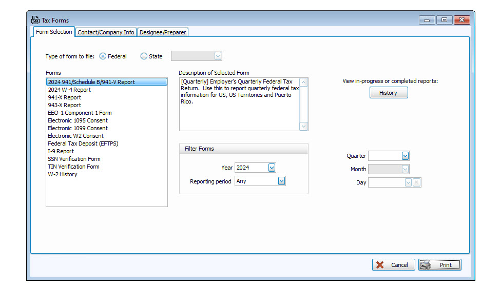 Accounting & Payroll: Tax Form Prep (v27 & Newer)