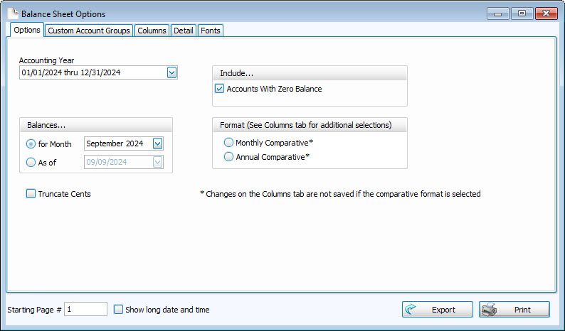 Accounting: Treasurer’s Reports (v27 & Newer)